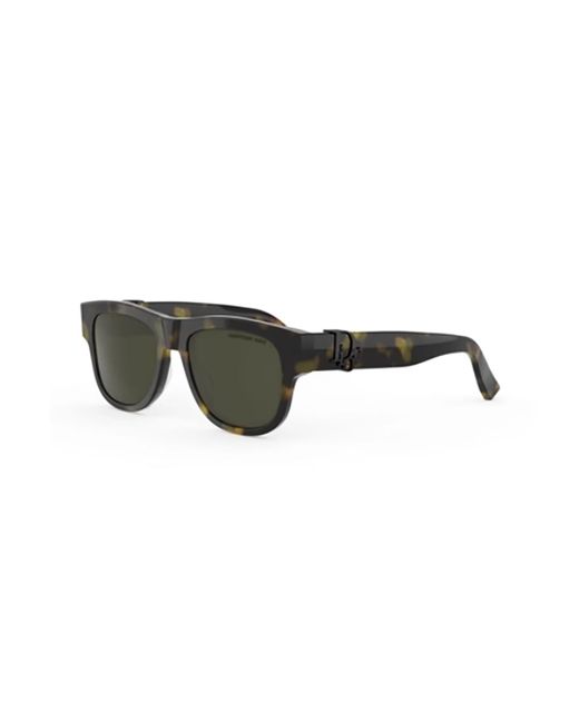 Dior Green Eyewear Oblique S4I Square Frame Sunglasses for men