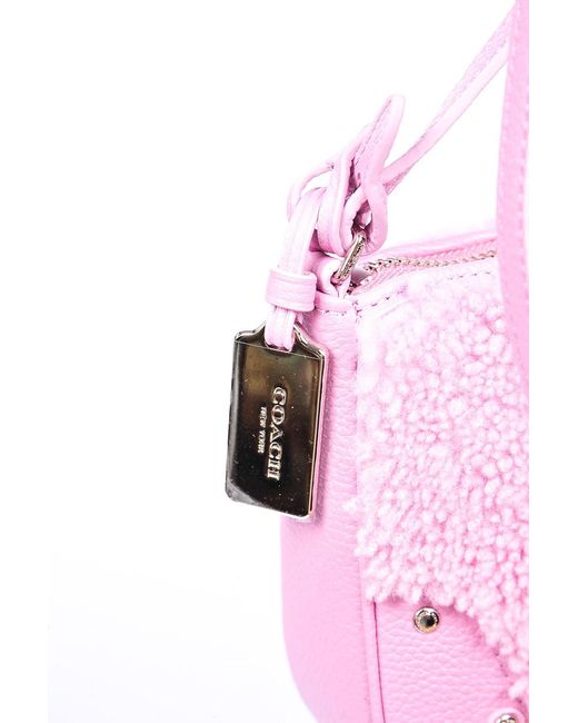 COACH Pink Logo Cross-Body Bag