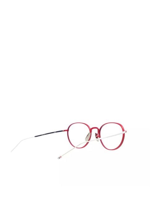 Thom Browne Multicolor Eyewear Round Frame Glasses for men