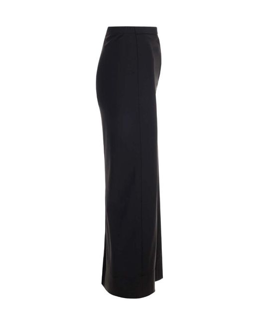Alexander Wang Black Logo-Embroidered Pencil Skirt