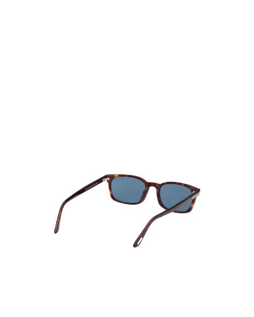 Tom Ford White Eyewear Rectangular Frame Sunglasses for men