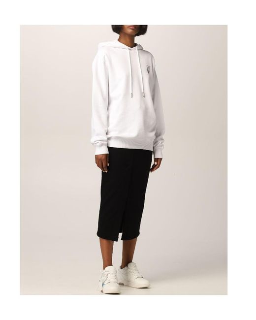 Off-White c/o Virgil Abloh White Arrow Logo Print Hoodie