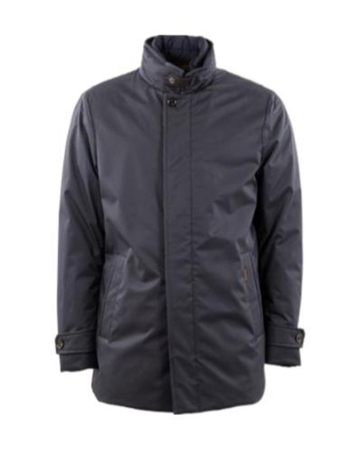 Moorer Blue Gorner-Kn Quilted Down Jacket for men