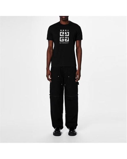 Givenchy Black Logo Crew Neck T-Shirt for men