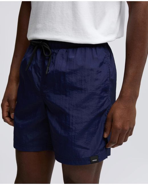 Aspesi Blue Sea Drawstring Swim Shorts for men
