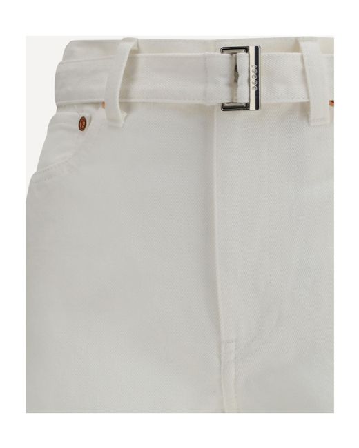 Sacai White Denim Jeans