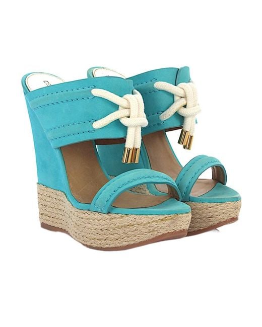 DSquared² Blue Lacing Wedges