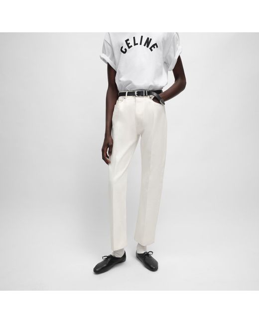 Céline White Boyfriend Jeans 001 for men