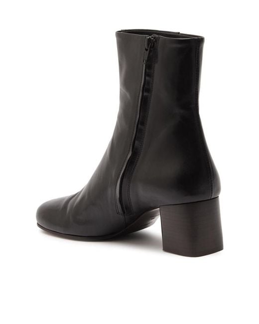 Lemaire Black Leather Boots