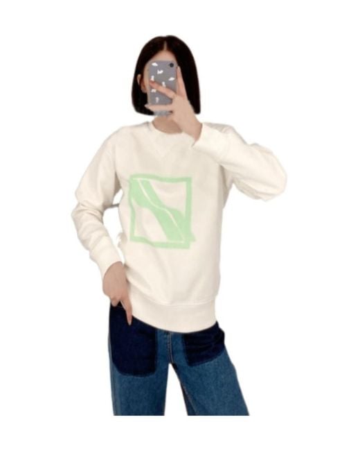 we11done Natural Round-Necked Sweater