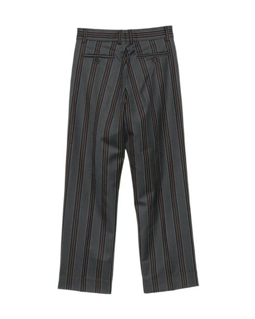 Enfants Riches Deprimes Gray Striped Casual Trousers for men