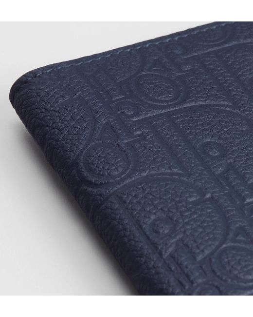 Dior Blue Bifold Card Holder for men