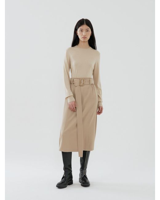 Chloé Natural Chloé Crewneck Knitted Jumper