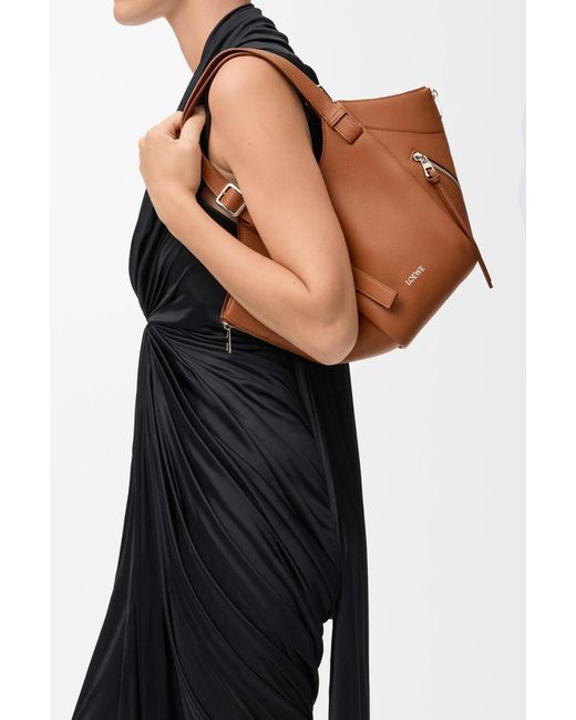 Loewe Brown Hammock Flip Bag