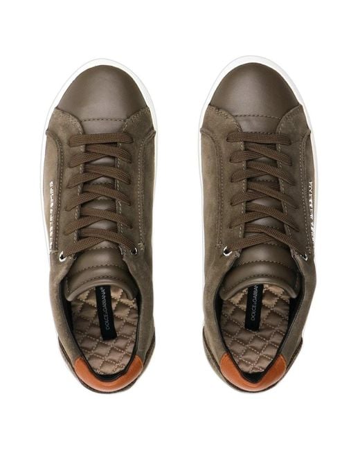 Dolce & Gabbana Brown Logo Casual Sneakers for men