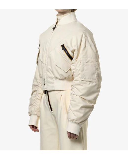 K-Way Natural Long Sleeved Zipped Padded Bomber Jacket for men