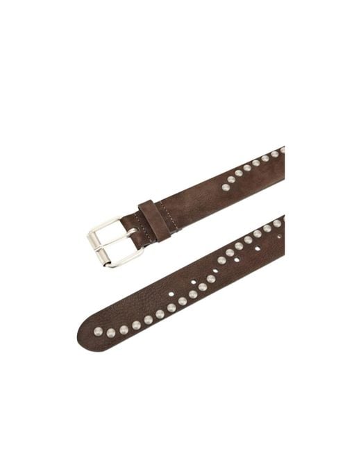 Emporio Armani White Fashionable Pin-Buckle Belt With Square Buckle And Rivets for men