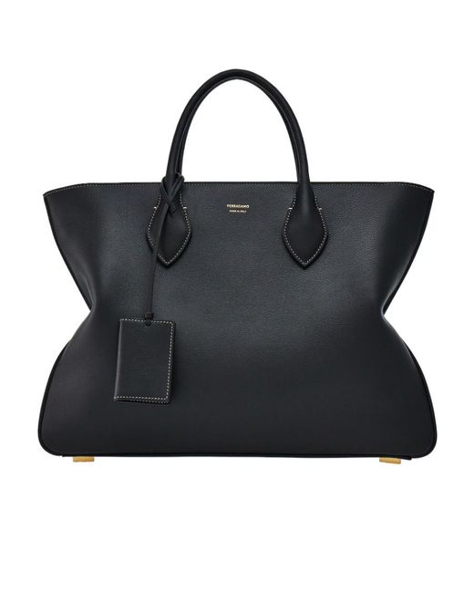 Ferragamo Black Top Handle Shoulder Bag for men