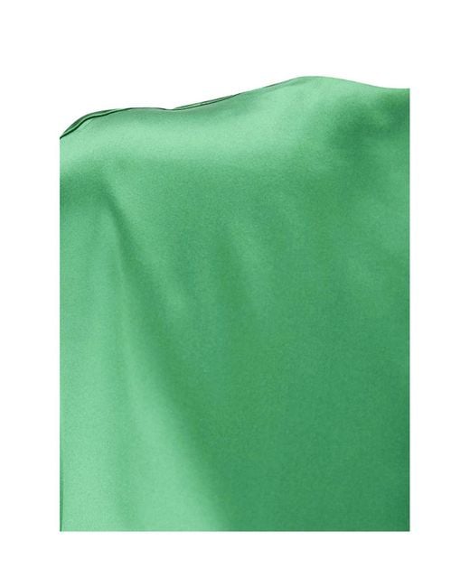 Dries Van Noten Green V-Neck Dress