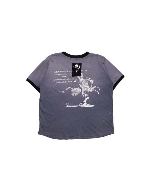 Enfants Riches Deprimes Blue Graphic-Print Ringer T-Shirt for men