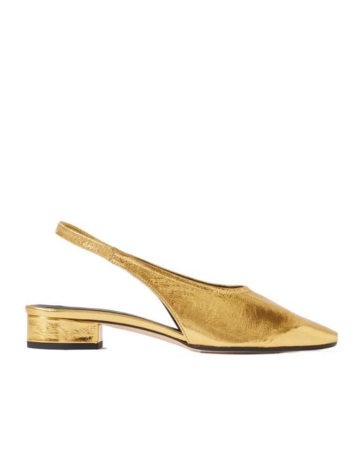 Aeyde Metallic Stretchy Low-Heel Shoes