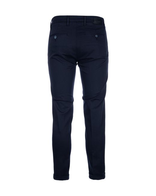 Re-hash Blue Belt-Loop Casual Pants for men