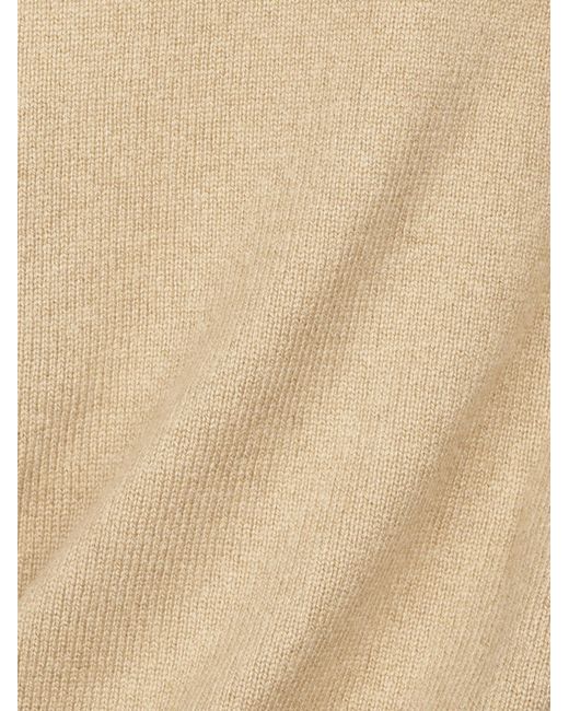 Max Mara Natural Long-Sleeve Knit Top