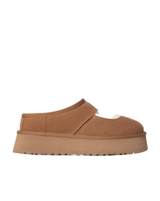 Ugg Brown Bea Cut-Out Detailed Slip-On Slippers