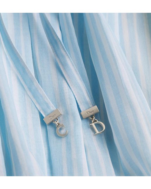 Dior Blue Iviera Mid-Length Flared Skirt