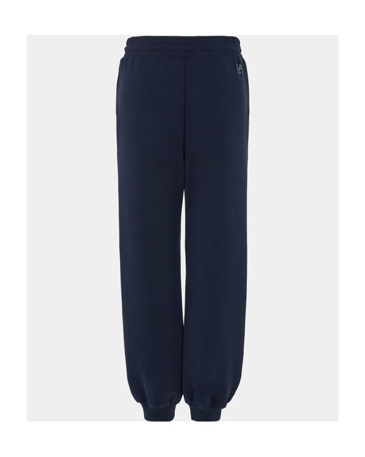 EA7 Black Elastic Waist Sweatpants