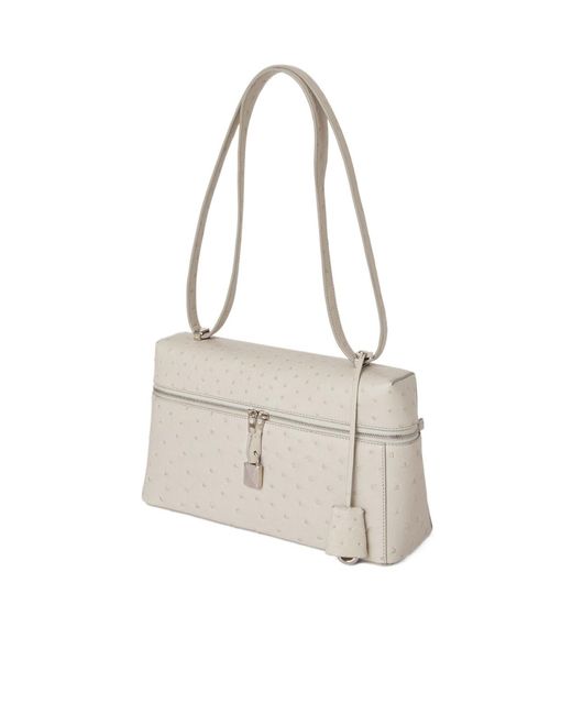 Loro Piana Multicolor Top Handle Shoulder Bag