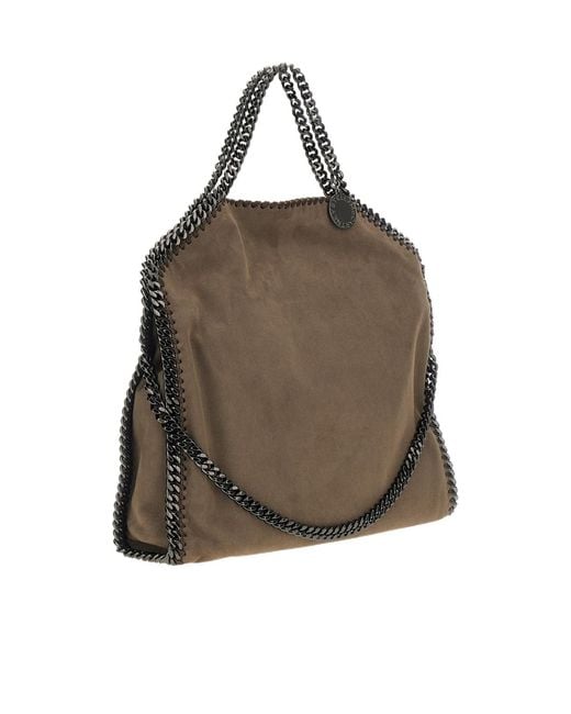 Stella McCartney Brown Falabella Fold-Over Tote Bag
