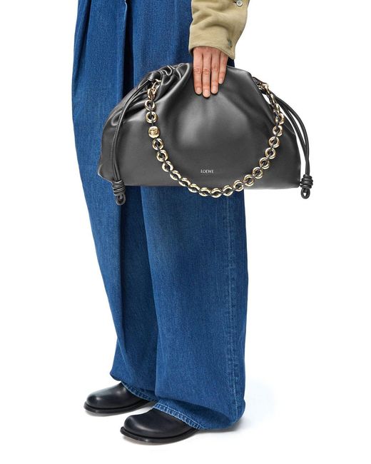 Loewe Black Large Drawstring Shoulder Bag