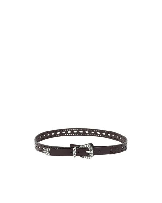 Etro White Openwork Belt