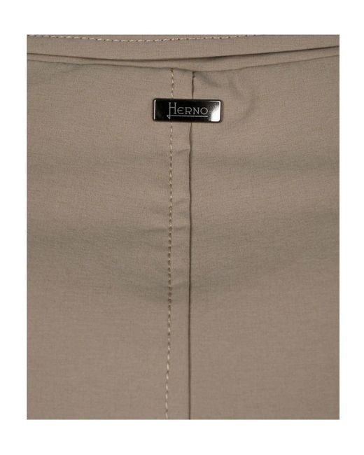 Herno Brown Comfort Stretch Resort Blazer for men