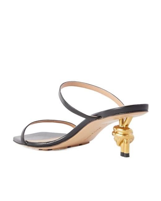 Bottega Veneta White Knot Mules