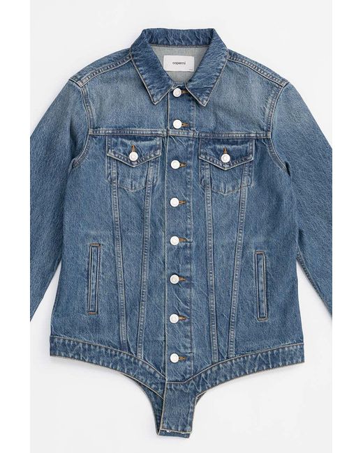 Coperni Blue Tight-Shaped Denim Jacket