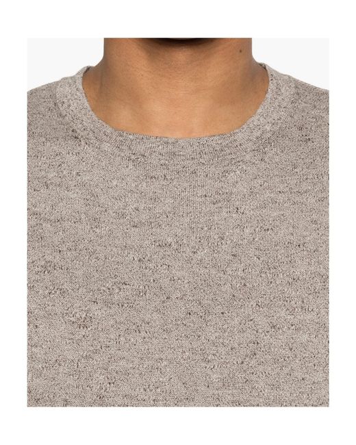 Woolrich Gray Round-Neck T-Shirt for men