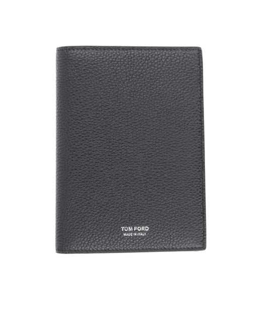 Tom Ford Gray T Line Passport Holder for men