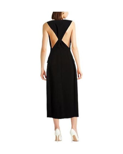Sportmax Black Fitted Dress