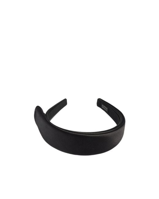 Balenciaga Black Toque Thin Headband