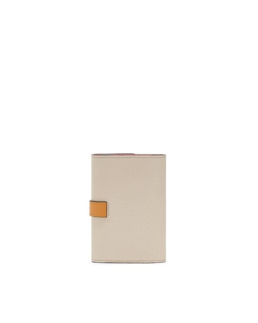 Loewe Gray Logo Embossed Small Vertical Wallet