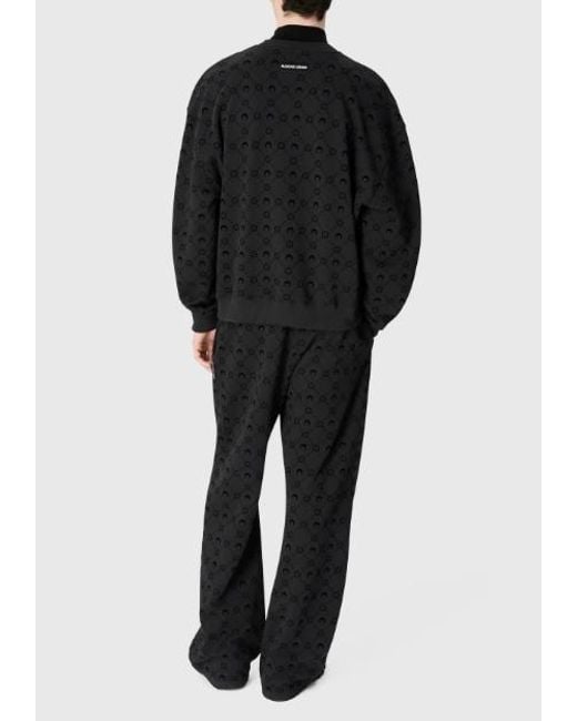 MARINE SERRE Black Moonogram Sweatpants
