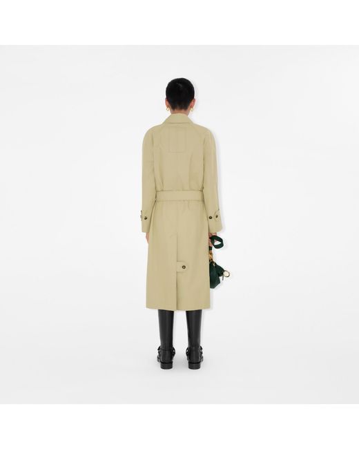 Burberry White Bradford Car Cotton Trench Coat