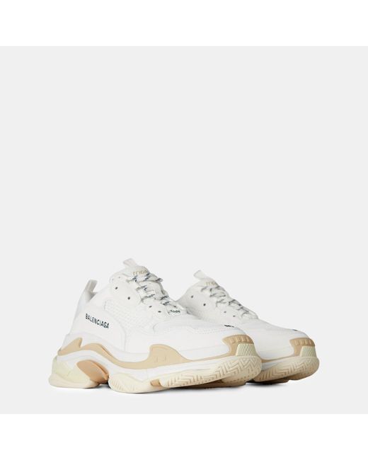 Balenciaga White Triple S Sneakers