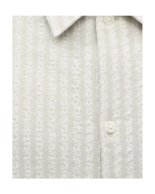 Samsøe & Samsøe White Striped Shirt for men