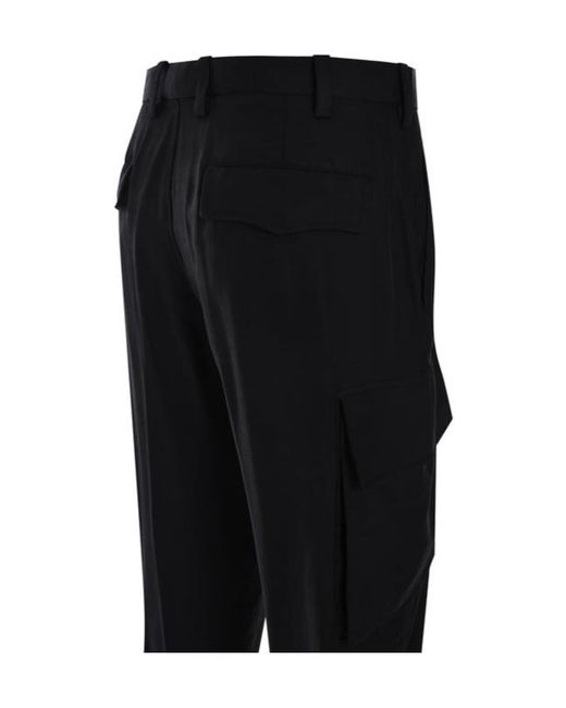 Neil Barrett Black Fireman Cargo Trousers for men