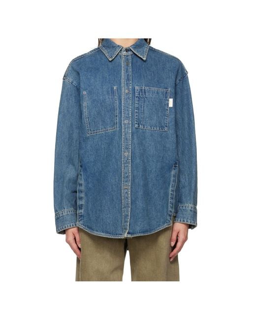 Wooyoungmi Blue Long-Sleeved Denim Shirt