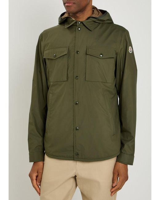Moncler Green Chirano Layered Shell Jacket for men
