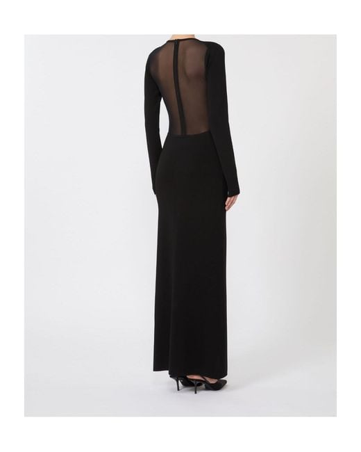 Max Mara Black Viscose Yarn Dress